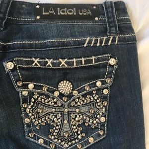 L A Idol Size 9 31 x 31.5 Jeans